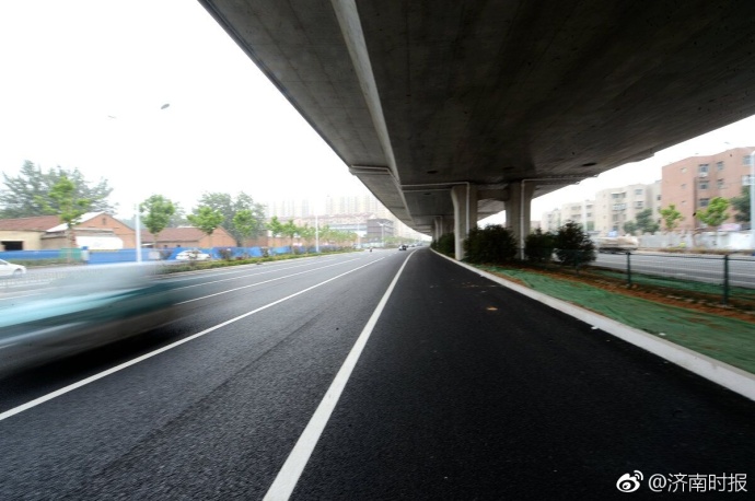 济南二环西路南延地面道路恢复通车