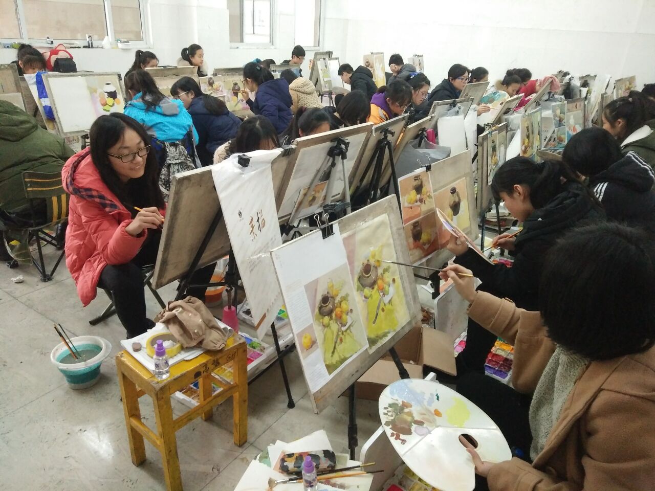 聊城:艺考生训练现场实拍